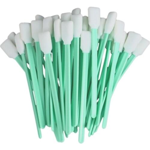 50Pcs Sponge Head Cleaning Cleaner Swab Camera Lenses Inkjet Printer Swabs