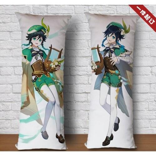 Anime Game Genshin Impact Venti Sexy Dakimakura Hugging Body Pillow Case Cover Pillowcase Cushion Bedding Xmas Gifts New XF