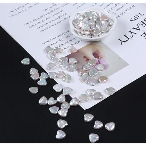 Heart Shape Natural Freshwater Pearl Bead For DIY Jewelry Making