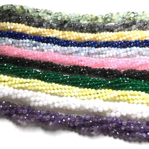 Hot Sale Natural Stone Quartz Crystal Beads Carved Flour Crystal Loose Beads for DIY Bracelet Necklace Jewelry Making 2 3 Mm