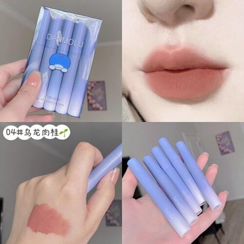 5PCS/SE Lipstick Velvet Matte Liquid Lip Stick Waterproof Long Lasting Lip Gloss Sexy Color Lip Tint Cosmetic Lip Makeup