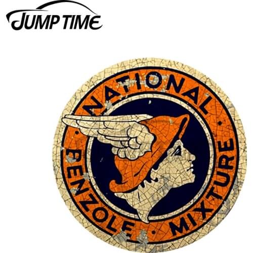 JumpTime 13 x 13cm For National Benzole Vintage Oil and Gas Car Bumper Decal Vinyl Waterproof Accessories Car Styling Decals