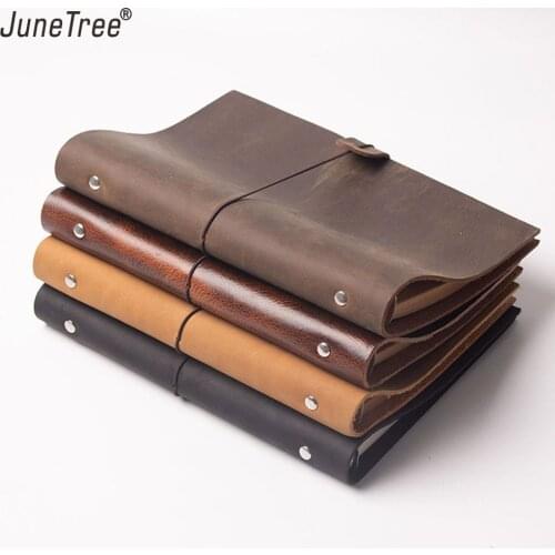 Classic Leather Rings Binder Notebook A5 Personal Genuine Leather Cover Journal Diary Sketchbook Planner Stationery