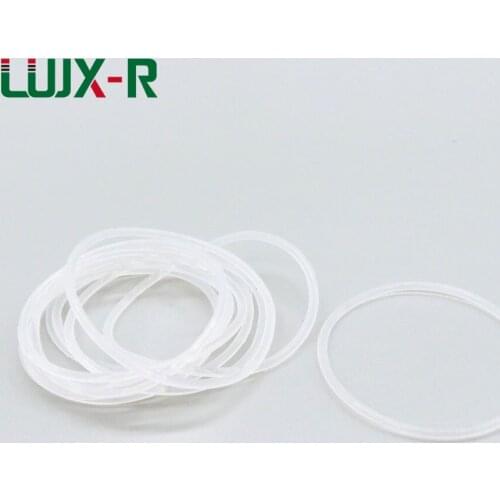 LUJX-R 1mm O Ring Seal White Silicone Sealing Ring Gasket Non-toxic VMQ O-Ring Washer OD18/19/20/22/28/30/32/35mm O Rings Seals