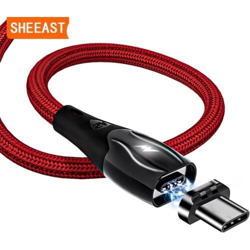 Magnetic Charging Cable 5A USB Type C For Huawei P40 P30 Mate 30 Pro Xiaomi USB-C Super Fast Charging Smartphone Data Wire Cord