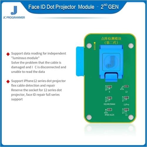 MasterXu JCID JC F2 Dot Projector 2nd Gen Module For iPhone X XS XS Max XR iPhone 11 11Pro Max iPad A12X For Working On Pro1000S