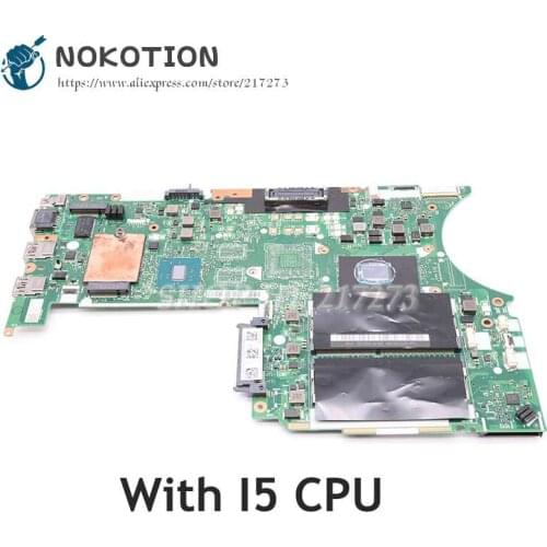 NOKOTION 01AV854 BT463 NM-A611 Main Board For Lenovo thinkpad T460P Laptop Motherboard I5 CPU onboard DDR4