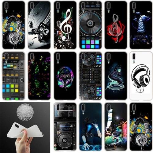 Soft Silicone Case ddj dj music For Huawei P40 P30 P20 Pro P10 Plus Lite P Samrt Z 2019 E 2020