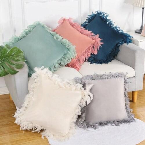 2020 New Vintage Feather Pillow Sofa Seat Chair Car Backrest Cushion High End Patchwork Silk Satin Throw Pillow Soft Pack