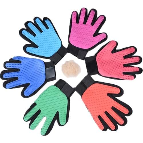 Cat Hair Remove Gloves Pet Grooming Glove Deshedding Brush Massage Glove for Dog Cat Deshedding supplies Cleaning Hair Glove