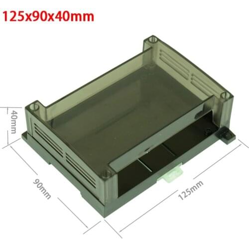 PLC industrial control box panel PLC Enclousure Case 125*90*40mm PLC Din Rail mounging Project electronic DIY PCB shell