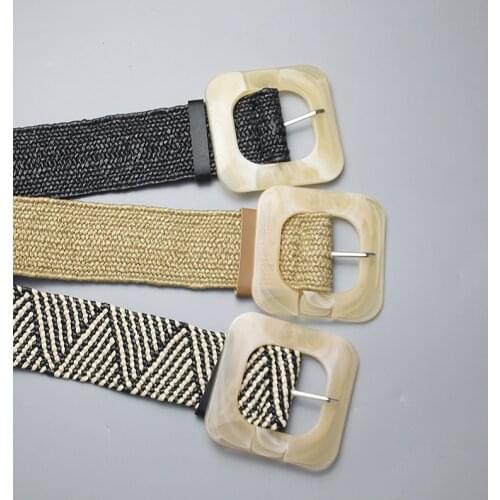 PP grass woven elastic elastic belt South Korea East Gate New 4.8 cm wide European and American New Street belt