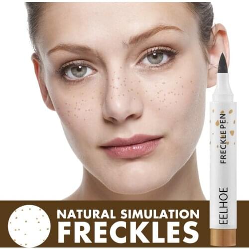 Freckle Pen Lifelike Soft Brown Create Most Effortless Sunkissed Look Waterproof Long Lasting Dot Spot Pencil Face Makeup TSLM2