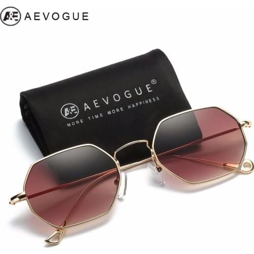 AEVOGUE Sunglasses For Men/Women Small Rectangle Alloy Frame Summer Style Brand Designer Unisex Sun Glasses AE0520
