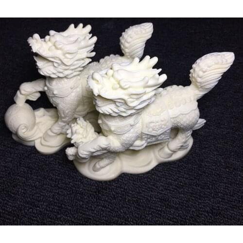 Modern art Kirin sculpture statue Chinese style auspicious animal home decoration accessories desktop attic statue decoration
