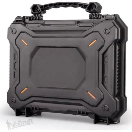 Tactical Pistol Safety Case with Foam Padded Hunting Airsoft Accessories Camera Box Waterproof Hard Shell Tool Storage Case