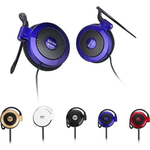 Shini Earphone S520 General Purpose Ear Hook Headphone Headset with Microphone for iPhone Samsung for Xiaomi All Mobile Phone