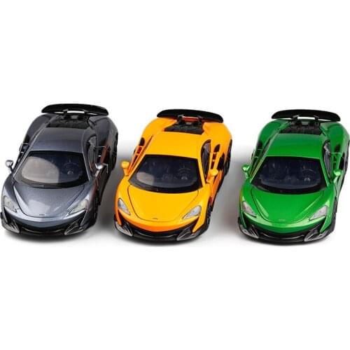 1:32 high simulation metal 600LT super racing alloy car model 4 open sound and light return car model for children gifts