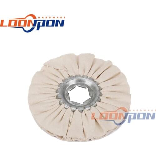Cotton Airway Polishing Wheel 100x20mm Cloth Open Bias Polishing Buffs Wheel White 1PC/2PCS