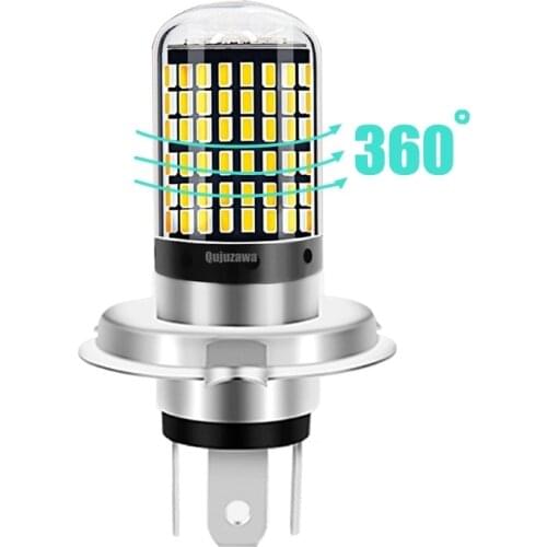 1PCS H6 H4 LED Motorcycle Headlight Bulb 2019 NEW 144 SMD LED BA20D Hi/Lo Lamp Scooter ATV Lights For Suzuki YAMAHA KTM 9V - 80V