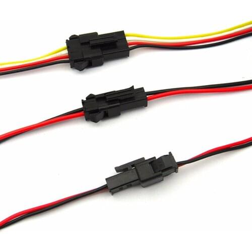 10 pairs 2P JST SM butted line male and female connector terminal cable electronic wire 20/30/40cm