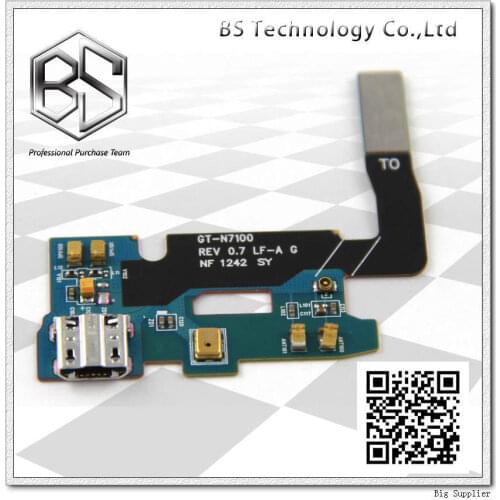 10pcs/lot Original Dock Connector Charging Port Flex Cable for Samsung N7100 Note II Note2