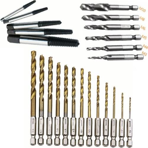 18/24pcs Faucet Triangle Valve Pipe Broken Screw Extractor Broken Wire Extractor Bolt Removal Kits Repair Tool