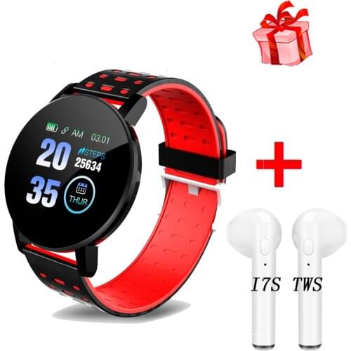 2020 119 Plus Bluetooth Smart Watch Men Blood Pressure Smartwatch Women Watches Smart Band Sport Tracker Smartband For Android