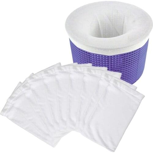 50/20x Skimmer Basket Filter Removes Leaves Cleaning Tool Durable Pool Skimmer Socks Easy Install Protection Pump Nylon Elastic