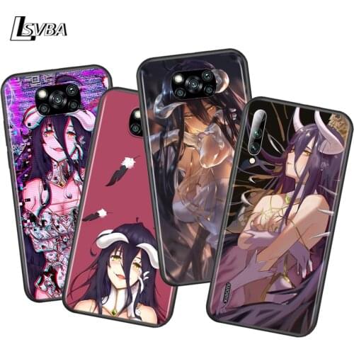 Anime Girl Albedo For Xiaomi Poco X3 NFC M2 X2 F2 C3 M3 F1 Pro Mi Play Mix 3 A3 CC9E A2 A1 6 5 Lite Phone Case