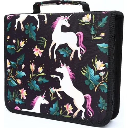 120/168/216 Holes School Pencil Case Cute Unicorn Pencilcase for Girl Boy Pen Box Large Cartridge Bag Big Pencase Stationery Kit