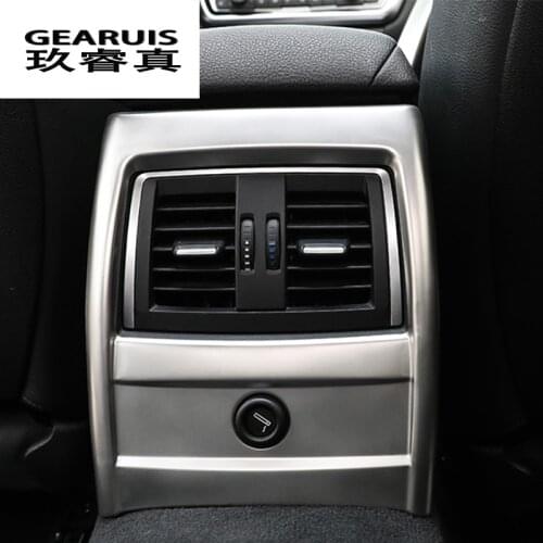 Car styling Rear air conditioning vent decorative frame outlet stickers Trim For BMW 3 4 Series 3GT F30 F32 F34 Auto Accessories