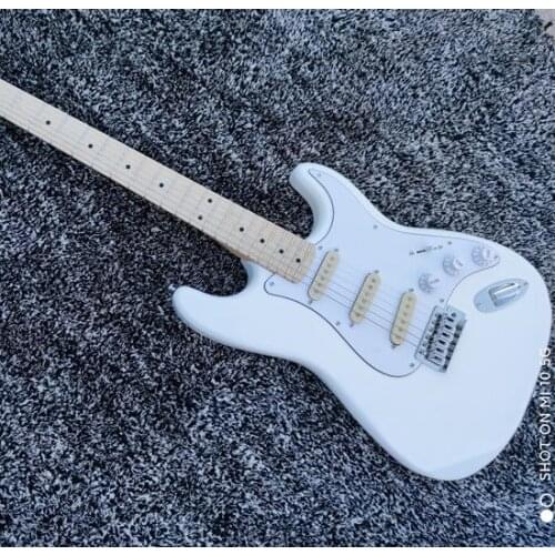 Factory shop, classic electric guitar, customizable, white paint, free transportation