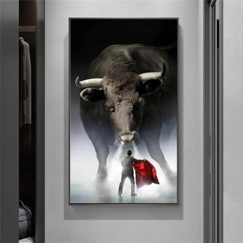 ART Wall Decoration Matador Poster Print Wall Art Canvas Painting Bullfight Picture for Living Room Home Decor No Frame