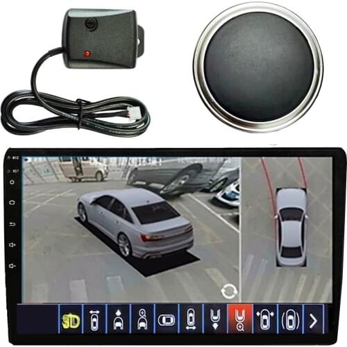 3D HD 360 G-sensor Panoramic Rearview Camera 360 Degree Parking System Car Camera All Round Night Vision Reverse Camera De Recul