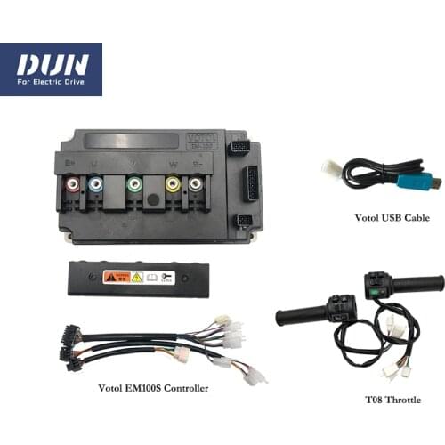 Brushless DC Motor Controller Votol EM100 130A Boost 72V With Parking Reverse Throttle Convert Kits for Electric ATV