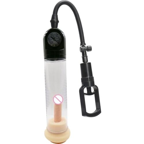 CamaTech Pro Master Gauge Penis Air Pressure Vacuum Pump Male Bigger Extender Enhancement Pussy Sleeve Cock Erection Enlarger