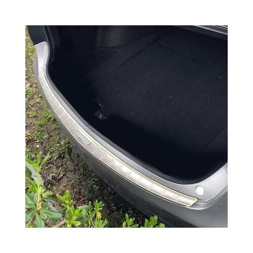 Stainless Outer Rear Bumper Protector Sill Trim 1pcs For Acura TLX 2015 - 2018