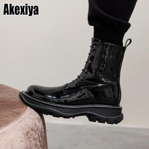 2021 Autumn Winter Genuine Leather Ankle Shoes Women Plus Velvet Snow Boots Warm Round Head Casual Women Boots Boots BC1719