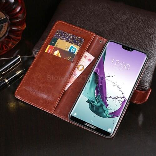Filp Case For Doogee N20 Case Stand Card Holder PU Leather Back Cover For Doogee N20 N 20 6.3 inch 2019 Wallet Flip Phone Cases
