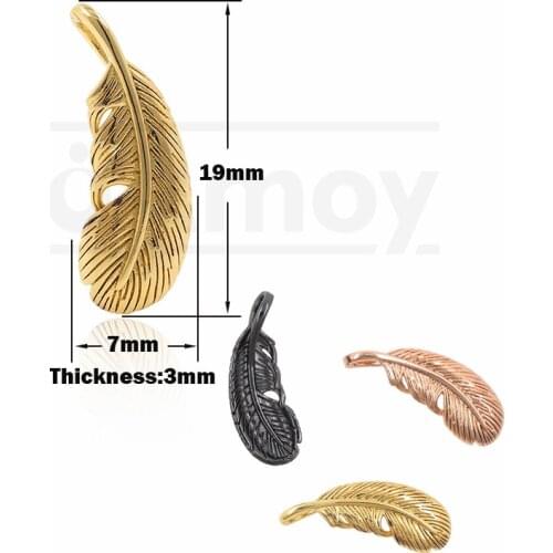 Brass Real Gold Plated Leaf Pendant Nature Charm DIY Jewelry Bracelet Necklace Accessories 17x9x3MM