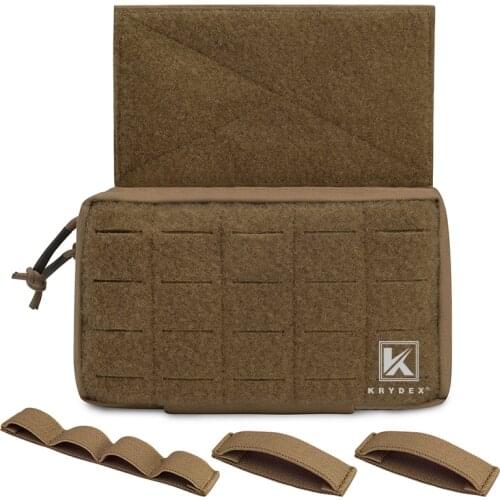 KRYDEX Tactical Multi Mission Hanger Drop Pouch With 3PCS Inserts For D3CR MK3 JPC Chest Rig Accessories Hanger Bag Coyote Brown