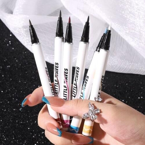KISS BEAUTY Liquid Eyeliner Pen Color Non-smudge Waterproof Long Lasting Cosmetics 6 Colors Eye Liner Maquiagem TSLM1