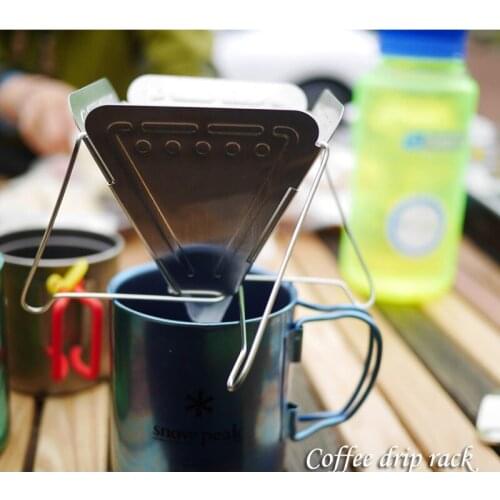 Portable Coffee Drip Rack Foldable Outdoor Camping Maker Hand Driller Filter Outdoor Camping Equipment Accessories Dropper