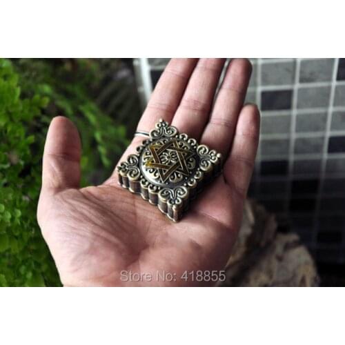 PRZY Silicone Mold Retro European Princess Jewelry Box Soap Molds Fondant Mold Aroma Stone Moulds 3D Star of David Eco-friendly