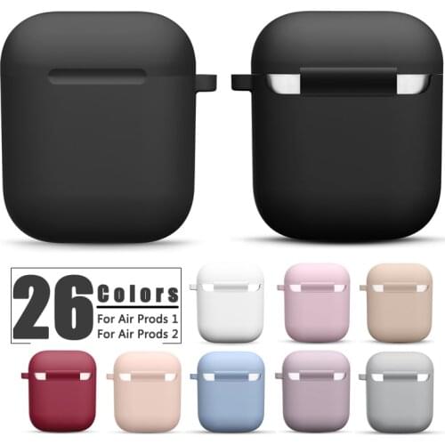 Silicone Case For Apple AirPods 1 2 Cover Protective Earphone Case Protective For Apple airpods 2 1 Thicken Anti-fall Case Cover