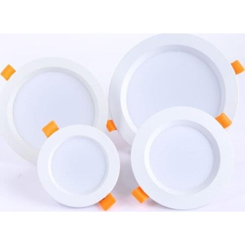 Downlight 3W 5W 7W 9W 12W 15W 18W Spot led downlight AC 220V White Ultra Thin Aluminum Round Recessed LED Spot Lighting