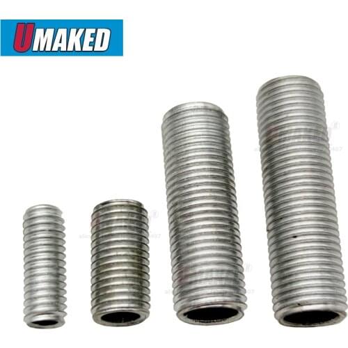 20 10-300mm metric m10*1.0mm pitch threaded hollow tube tooth tube threaded rod hollow tube DIY Lighting Accessories