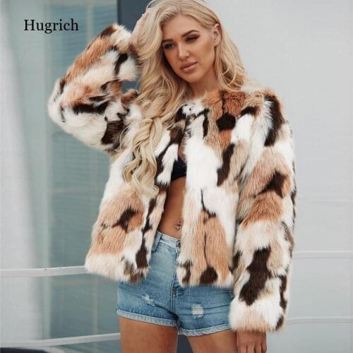 Plus Size Fashion Faux Fur Coat Women Winter Long Coat 2021 Autumn Warm Soft Leopard Print Jacket Female Overcoat Outerwear