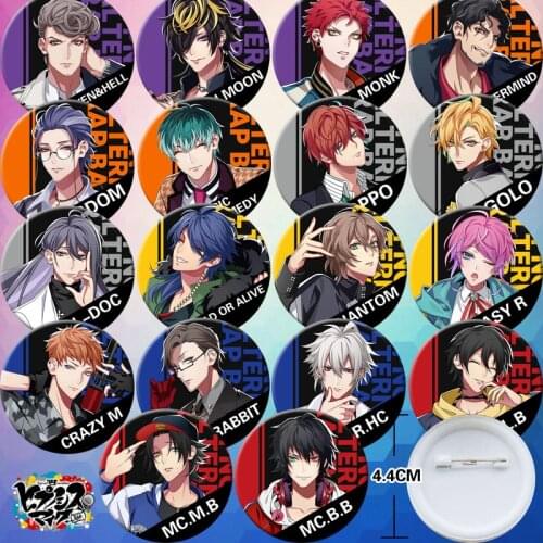 Anime Badge Division Rap Battle Hypnosis Mic Ramuda Ichiro Yamada Jakurai Jinguji Cartoon Bedge Button Cute Brooch Pin Cosplay